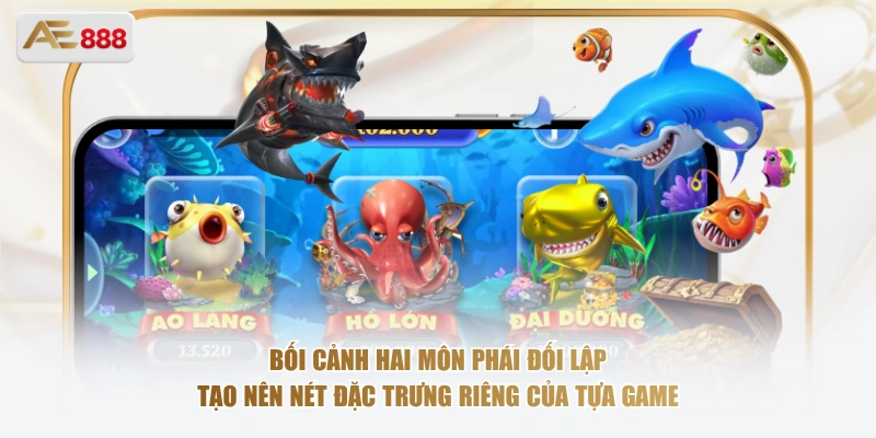 Bối cảnh hai môn phái đối lập tạo nên nét đặc trưng riêng của tựa game